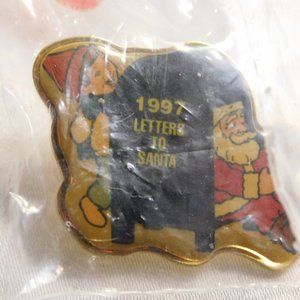 Vintage Hallmark Letters to Santa Pin 1997